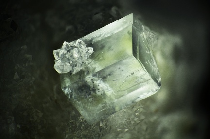 n°143149 - Fluorite, Var. à inclusions, Quartz - Marsanges (Mines) - Langeac - Haute-Loire