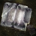 n°103187 - Fluorite, Var. Fantômes emboîtés, Quartz - Carrière des Malavaux - Cusset - Allier