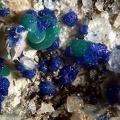n°130095 - Azurite Cérusite Malachite - Les Malines - Sanguinède - Saint Laurent le Minier - Gard