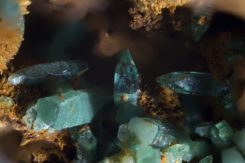 171161 -Torbernite La Faye (Mine) Grury Saône-et-Loire FOV 3mm-LL.jpg