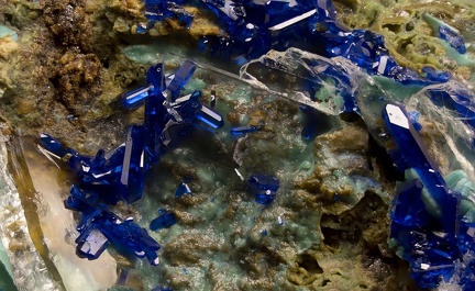 n°130119 Bis - Azurite, Malachite, Baryte - Mas Dieu - Laval-Pradel - Gard