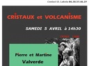 Affiche conférence CRISTAUX et VOLCANISME - AUTUN 2025