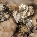 n°163245 - Pyrite, Fluorophlogopite - Roc de Cuzeau, Le Mont Dore, Puy-de-Dôme