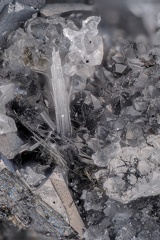 n°168109 - Bismuthinite, Skutterudite, Gypse - Sondage BRGM, Kruth, Haut-Rhin