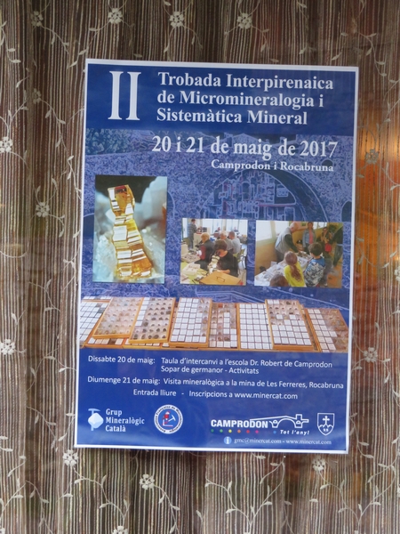 Rencontre de microminéralogie à Rocabruna - Camprodon - Catalogne