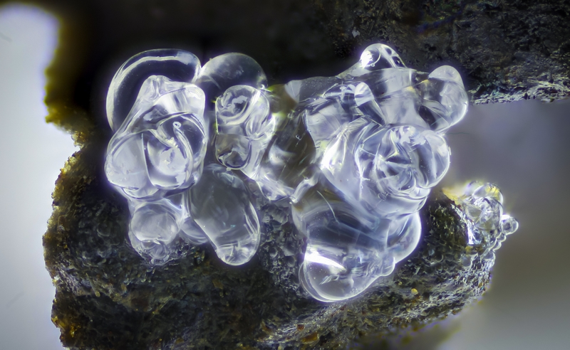 Opale (var. hyalite) - Chapelle Sainte-Madeleine - Massiac - Cantal 